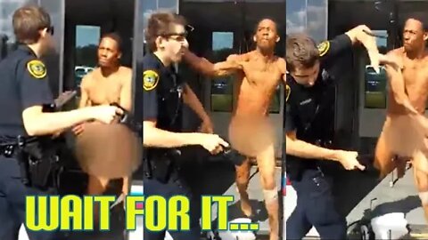Smacking Cops - Naked Man Slaps Police Officer in Train [Cop Fail]