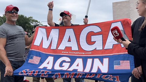 Protests Outside Trump Arraignment in January 6th Case