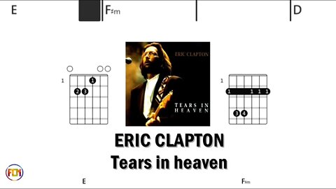 ERIC CLAPTON Tears in heaven - (Chords & Lyrics like a Karaoke) HD
