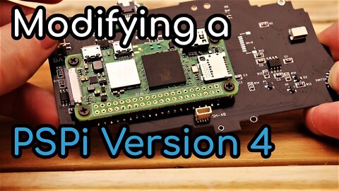 Modifying a PSPi Version 4 and Installing a Pi Zero 2 W Into It