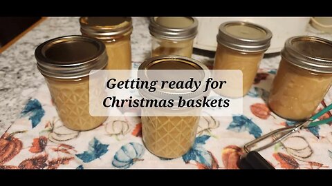 Getting ready for Christmas baskets caramel #crocktober