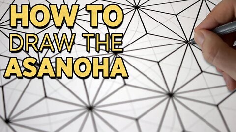 How To Draw The Asanoha Pattern | Sacred Geometry Drawing