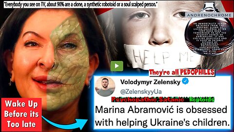 Satanic Pedophile Marina Abramovic Becomes Head of Ukraine’s Adrenochrome Factories (See Links)