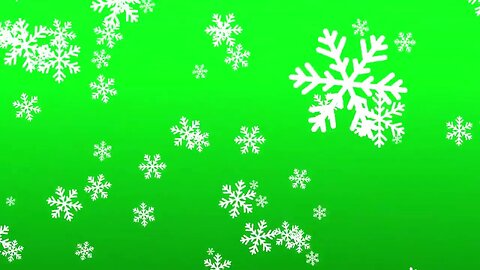 Mesmerizing Green Snowflake Christmas Backdrop - Transform Your Video Into A Winter Wonderland!