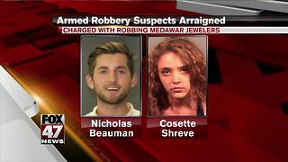 Meridian Township armed robbery suspects arraigned