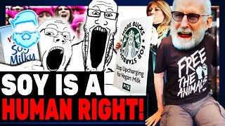 Hollywood LUNATIC Superglues Himself To Starbucks Counter To Protest Paying 50 Cents For Soy Milk
