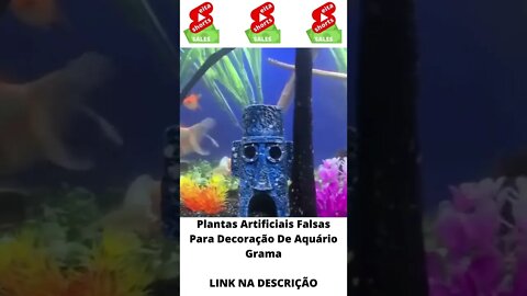 Plantas Artificiais Falsas Para Decoração De Aquário Grama #shorts