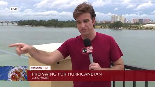 Paul Lagrone in Pinellas County| Clearwater Beach braces for storm surge and preparing for Hurricane Ian.