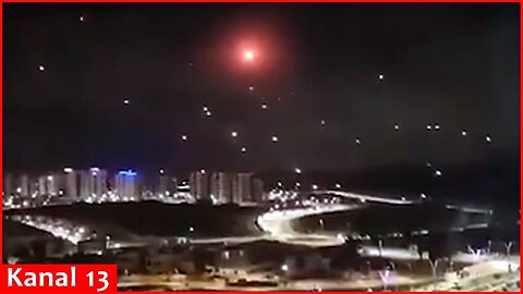 Moment - Footage of hundreds of drones attacking Israel’s territory