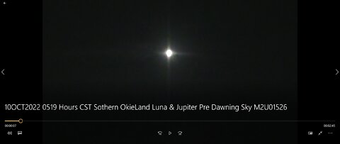 10OCT2022 0519 Hours CST Southern Okie Land Luna & Jupiter Pre Dawning Sky M2U01526