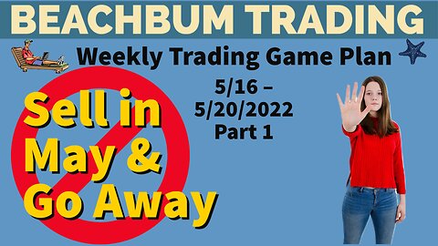 Don't "Sell in May and Go Away" �� [Weekly Trading Game Plan] for 5/16 – 5/20/22 | Part 1