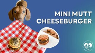 Homemade Mini Mutt Cheeseburger Dog Treats