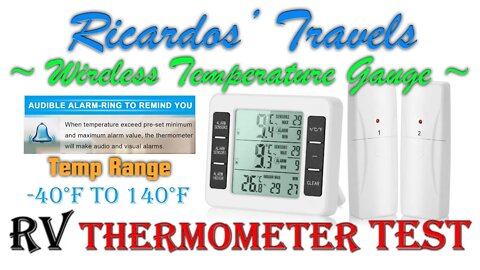 Testing the Esnow RV Wireless Digital Thermometer B07CQQTYWR