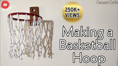 Making a Basketball hoop at home | Step by Step string tutorial