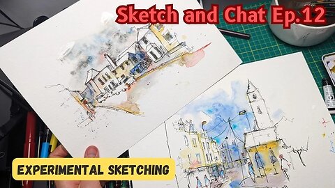 Sketch and Chat 12 - POSCA Pens, Ink and Watercolour