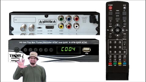 Digital TV Tuner Set Top Box - PVR - THOR QAM CATV RF and ATSC RF to HDMI Decoder - How to set up