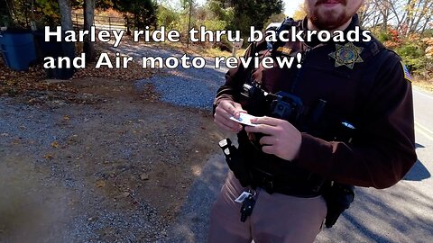 Harley motorcycle vlog/ running my mouth with an air Moto review