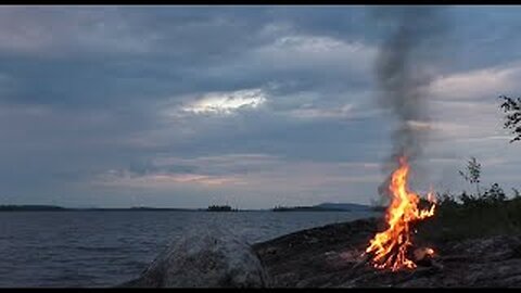 Campfire by the Beach. Fire Crackling, Ocean Waves & Firewood Burning Sounds. Deep Sleep Sounds. Instantly fall asleep into deep sleep