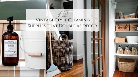 12 Vintage Style Cleaning Supplies That Double as Decor