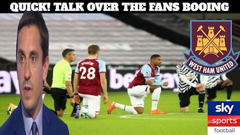The Media & Sky Sports Covered Up West Ham Fans Booing Their Own Players For Kneeling To BLM