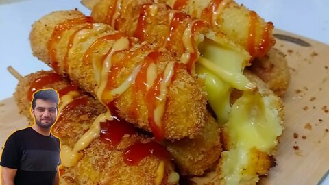 Mozzarella Cheese Corn Sausage Recipe | Yummy & Delicious, | Subtitle English, Malay. PMF