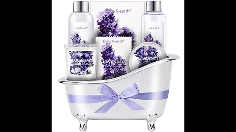 Gift Set for Women - Bath Sets for Women Gift, Body & Earth Lavender Gift Sets