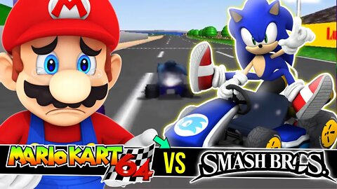 Sonic e Crash no Mario Kart 64 ? - Nintendo vai Processar #shorts