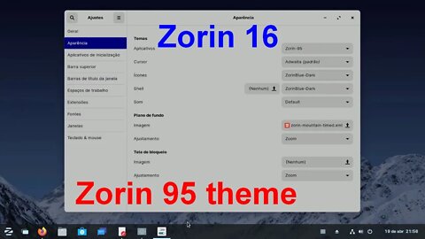 Zorin 95 theme no Zorin OS 16 beta. Como instalar o tema do Zorin 95 e Gnome-Tweaks no Ubuntu 20.04