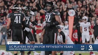 Cincinnati football players return for fifth, sixth year