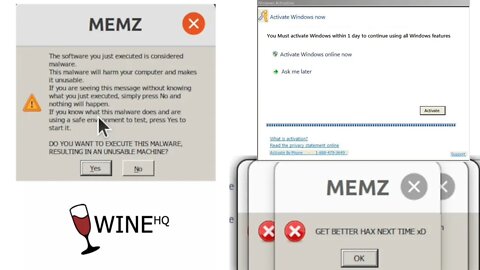 Running MEMZ & Other Windows Malware on Ubuntu Linux under WINE