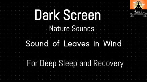 Nature's Whispers: Dark Screen Leaves Rustling for Sleep & Relaxation
