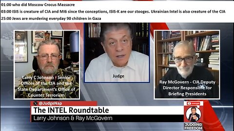 w/Johnson CIA and McGovern CIA: ISIS is Creature of US and British intelligence. Col Wilkerson: We did Moscow Crocus Massacre.