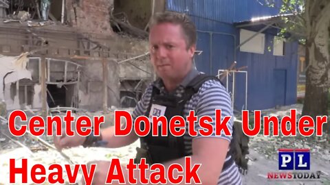 Ukraine Continues To Shell Civilian Infrastructure In Center Donetsk.