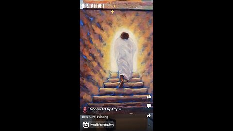 He’s Alive Painting, Jesus Resurrection Art, How to Paint Jesus, Prophetic Artwork, Prophetic Art, Prophetic Painting, How to Paint by the Spirit