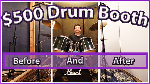 $500 DIY Drumbooth - Before & After - Can You Tell The Difference?