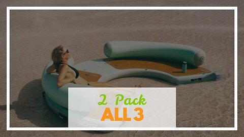 2 Pack Inflatable Pool Floats Hammock, 4-in-1 Multi-Purpose Inflatable Hammock with a Manual Ai...
