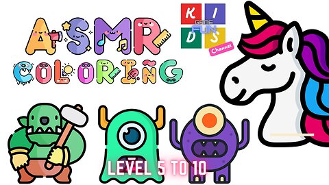Coloring paint master (ASMR games)test games for children and teenagers. #asmr, #Painting