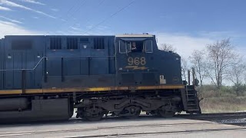 CSX M217 Autorack Train Part 3 from Sterling, Ohio April 15, 2023