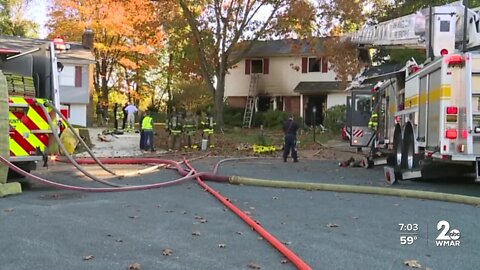 Anne Arundel County Fire Department battled house fire Thursday afternoon