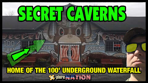 Exploring Secret Caverns: See a 100-foot underground waterfall! Howe's Cave, NY