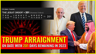 Trump arraignment on date with 201 days remaining in 2023