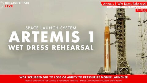 Artemis 1 Wet Dress Rehearsal - Attempt 1