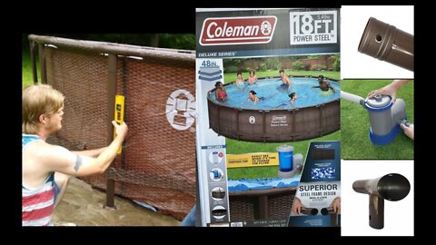Coleman Power Steel Vista Pool 18 X 48 installation Walmart pool
