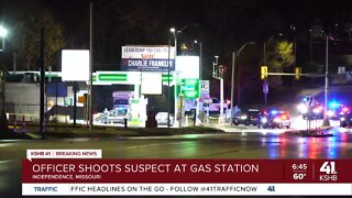 Independence police say officer shot man during disturbance at gas station