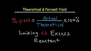 Theoretical, Actual, Percent Yield & Error - Limiting Reagent and Excess Reactant That Remains