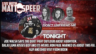 LIVE: Dalai Lama kisses boy. Biden and Ohio travel. Joe Walsh and abortion. Ron Paul FBI.| 10APR23