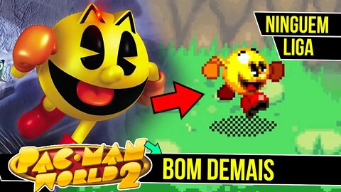 Jogo do Pac-man estilo Sonic e Mario - Pac-man World 2 #shorts