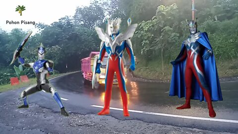 Mobil Berubah Jadi Ultraman Zero