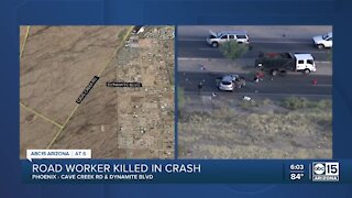 Worker hit and killed near Cave Creek Road and Dynamite