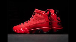 Air Jordan 9 Chile Red Unboxing Hood Review